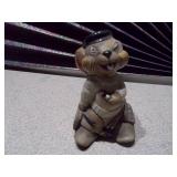 Set of 2 Vintage Figural Character Shakers - Rabbit and "Cool Cat"