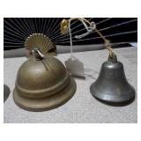 Collection of 4 Vintage Hand Bells - Various Metals and Styles