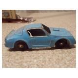 Lot of 3 Vintage Blue TootsieToy Die-Cast Cars