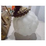 Vintage 2-Light Hollywood Regency Wall Sconce - Frosted Glass Globes