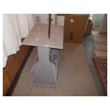 Modern Floor Lamp with Integrated Wood Table Base