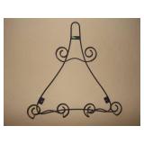 Ornate Black Metal Wire Easel Display Stand