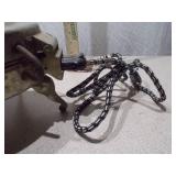 Vintage Manning-Bowman Chrome Electric Waffle Maker with Cloth Cord