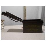 Vintage Military Metal Ammo Can