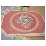 Assorted Decorative Table Mats - Easter Bunny & Floral Octagon Sets