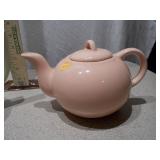 Vintage Ceramic Teapot Set - Floral Tall Pot & Pink Round Pot