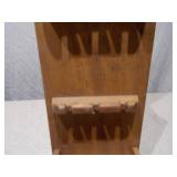 Wooden Wall Decor Lot - Thimble Display, Spoon Rack & Towel Bars