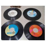 Large Collection of 45 RPM Vinyl Records - Assorted Labels
