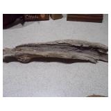 Rustic Hand-Crafted Wood Decor Lot: Primitive Folk Instrument, Driftwood & More