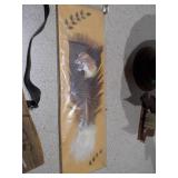 Rustic Hand-Crafted Wood Decor Lot: Primitive Folk Instrument, Driftwood & More