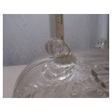 Vintage Jeannette Glass "Lombardi" Gold-Trimmed Bowl with Curled Feet