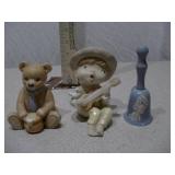 Vintage Ceramic Animal Figurine & Decorative Bell Collection