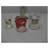 Vintage Christmas Glassware & Frosted Votive Holder Collection