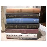 Vintage Hardcover Book Collection - Colin Powell, Feather Crowns & More