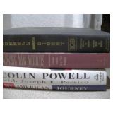 Vintage Hardcover Book Collection - Colin Powell, Feather Crowns & More