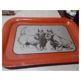 Vintage Lithographed Tin Trays - Assorted Collection