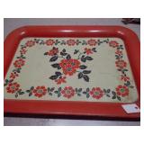 Vintage Lithographed Tin Trays - Assorted Collection