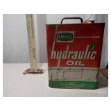 Vintage Hydraulic Oil Advertising Tin
