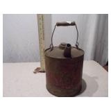 Vintage Industrial Metal Fuel or Oil Can