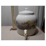Vintage Goldwell Forest Fantasia Porcelain Water Dispenser