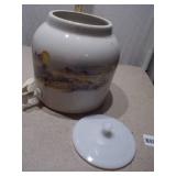 Vintage Goldwell Forest Fantasia Porcelain Water Dispenser