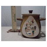 Vintage Ceramic Mallard Duck Pipe Holder & Humidor