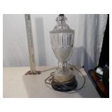 Vintage Cut Glass Urn-Style Table Lamp