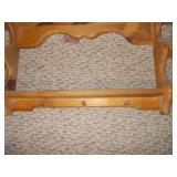 Vintage Solid Pine Wall-Mount Display Shelf