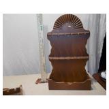 Pair of Vintage Solid Pine Spoon Display Shelves