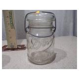 Vintage Wire-Bail Glass Canning Jars - Lot of 3