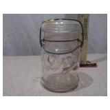 Vintage Wire-Bail Glass Canning Jars - Lot of 3