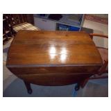 Vintage Drop-Leaf Dining Table with Four Chairs