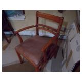 Vintage Drop-Leaf Dining Table with Four Chairs