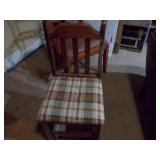 Vintage Drop-Leaf Dining Table with Four Chairs