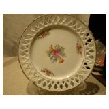 Vintage German & Reticulated Porcelain Plates - Set of 3