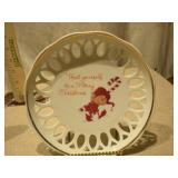 Vintage German & Reticulated Porcelain Plates - Set of 3