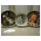 Norman Rockwell Collectible Plates - Set of 3