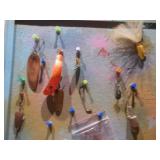 Vintage Handmade Fishing Lure Wall Art