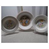 Vintage Themed Decorative Bowls - 3 Pieces
