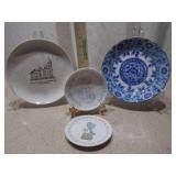 Assorted Decorative Plates - 4 Pieces