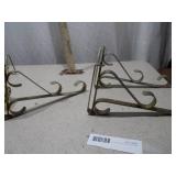 Decorative Wrought Iron Wall Brackets - 3 Pieces