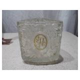 Vintage Glass Jar & Pressed Glass Serving Dish - 3 Pieces