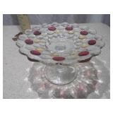 Glass Pedestal Dish & Table Accessories - 3 Pieces