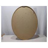 Ornate Oval Framed Art - Vintage Style