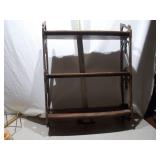 Vintage Multi-Tier Wood Wall Shelf