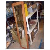 Tall Slim Wood Framed Mirror