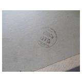 Lot of 2 Vintage Framed Prints - Beagle Puppies & Winter Birch Landscape