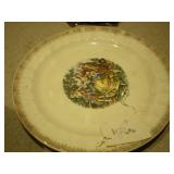 Decorative Porcelain Plates - Reticulated Borders & Gold-Tone Accents