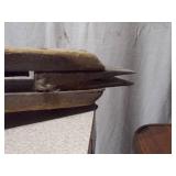 Vintage Wooden Potato Planting Tool - Garden Furrower