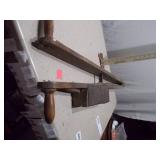 Vintage Wooden Potato Planting Tool - Garden Furrower